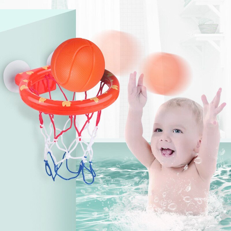 Basketball Hoop with 3 Balls Bath Toy for Kids