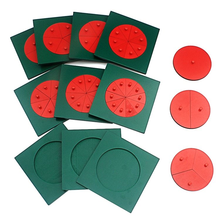 Children's Montessori Wooden Counting Circle Board