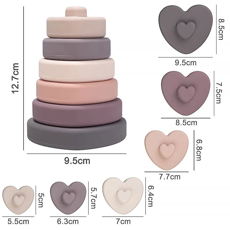 Baby's 2 in 1 Teether and Building Blocks Toy