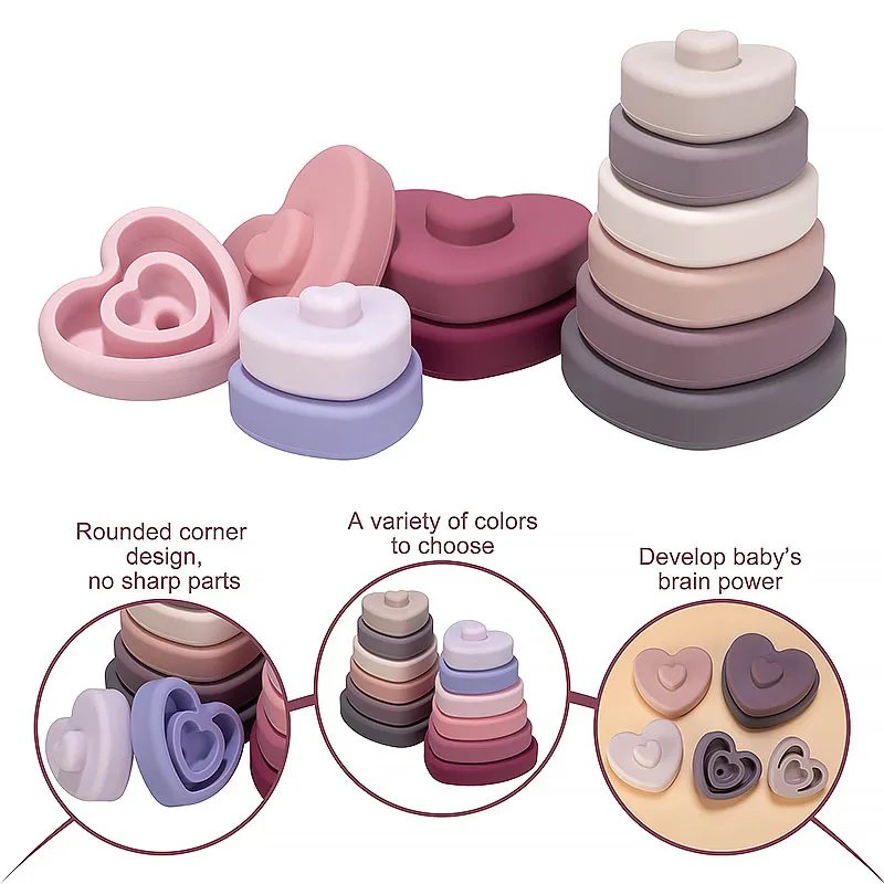 Baby's 2 in 1 Teether and Building Blocks Toy