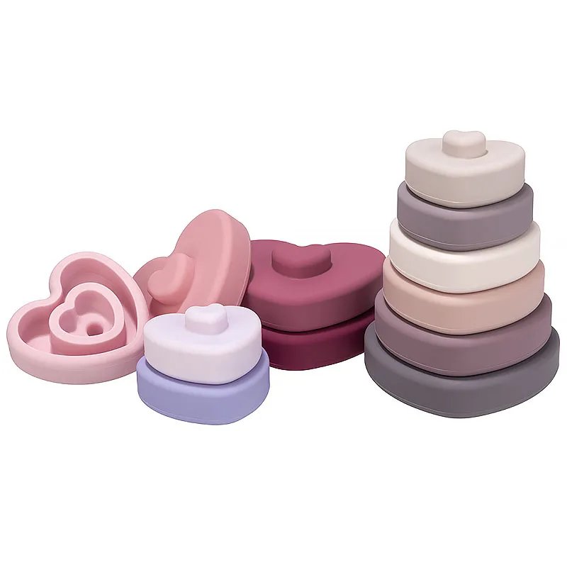 Baby's 2 in 1 Teether and Building Blocks Toy